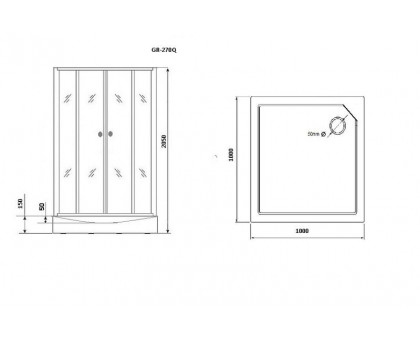 Душевая кабина Grossman GR270QR Classic 100х100 см