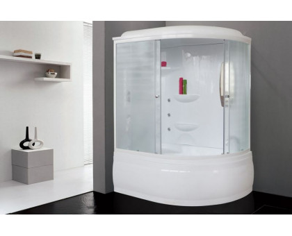 Душевая кабина Royal Bath RB 150ALP-C 150х100 см, с матовыми стеклами, левосторонняя