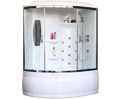 Душевая кабина Royal Bath RB 170ALP-T-CH 170х100 см, с прозрачными стеклами, правосторонняя