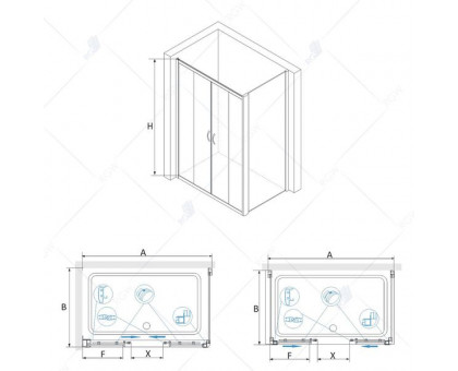 Душевой уголок RGW PA-41 (PA-11 + Z-050-2) 170x120, прозрачное стекло