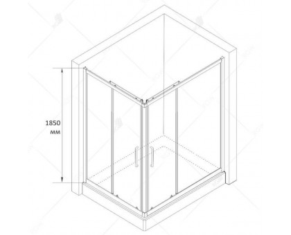 Душевой уголок RGW CL-44 90x120, прозрачное стекло
