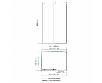 WasserKRAFT Vils 56R07 Душевой уголок