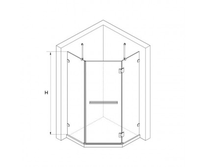 Душевой уголок RGW HO-082 120х120, прозрачное стекло